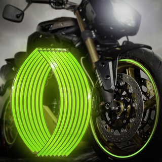 สติกเกอร์เทปสะท้อนแสง PVC ติดขอบล้อรถจักรยานยนต์ สําหรับ Honda Kawasaki Z750 Z800 YAMAHA MT07 MT09 MT10 R1