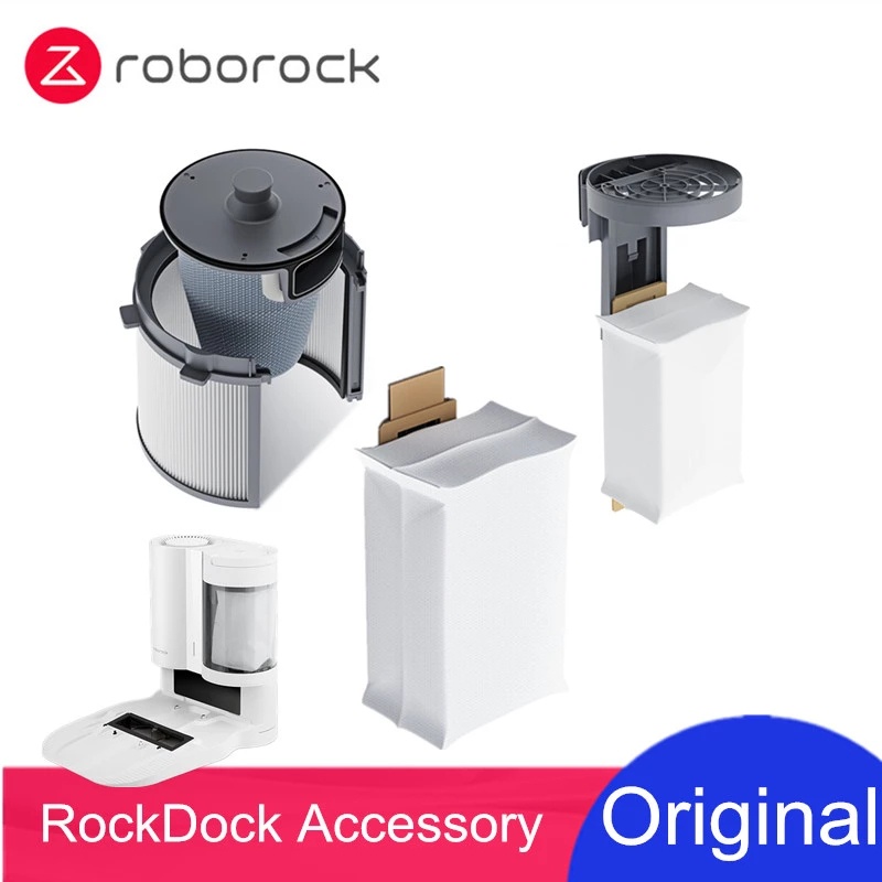 สําหรับ Roborock S7 S7 + อะไหล่ Auto Empty Station Filter, ถุงเก็บฝุ่น/วงเล็บ, ถุงเก็บฝุ่นสําหรับ Ro