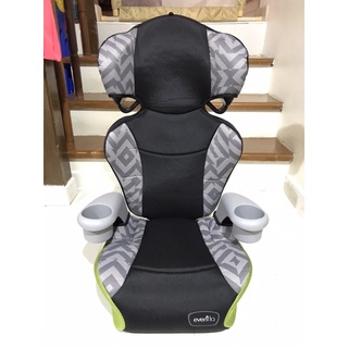 คาร์ซีท Car seat สีดำ-เทา ยี่ห้อ Evenflo (USA) มือสองญี่ปุ่น (สภาพ 95%) คัดพิเศษ ขนาดใหญ่ และปรับระดับความสูงลำตัวได้