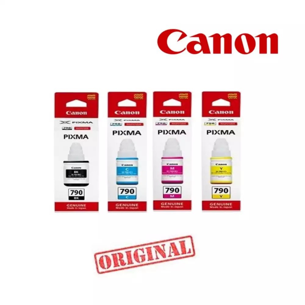 Canon GI-790 หมึกขวด หมึกเติมของแท้ FOR G1000, G2000, G3000,G4000,G1010,G2010,G3010,G4010