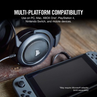 หูฟังสำหรับเล่นเกม CORSAIR HS50 - Stereo Gaming Headset - Discord Certified Headphones - Works with PC #6