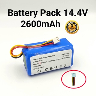 แบตเตอรี่หุ่นยนต์ทำความสะอาด ABIR petvac365 14.4V 2,600mAh / Connector XHB 3Pin