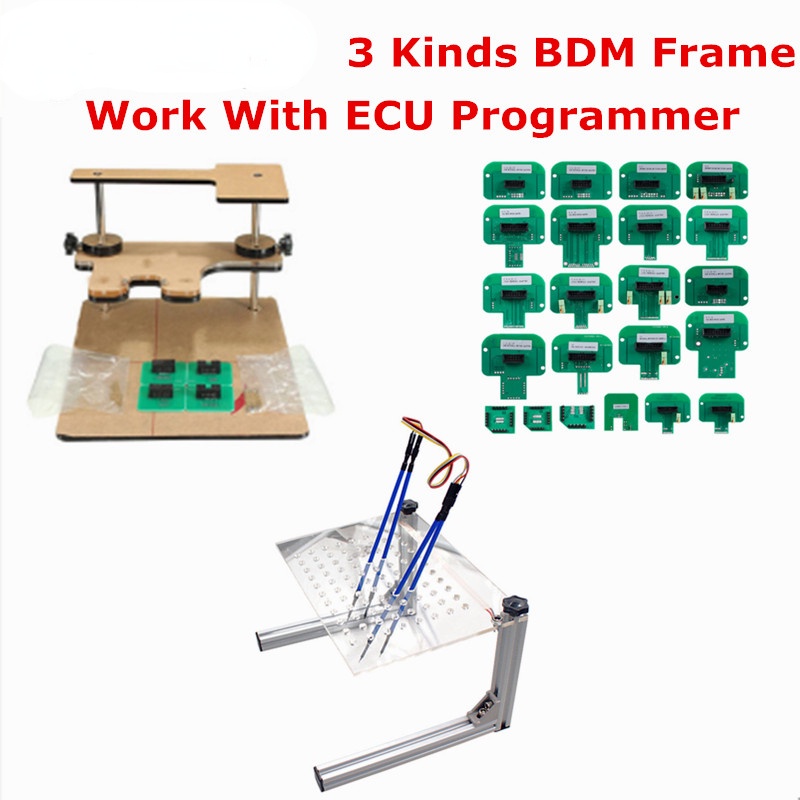 โลหะคุณภาพดีที่สุด LED BDM FRAME Stalinless เหล็ก 4 Probe ปากกา 22 ชิ้น BDM อะแดปเตอร์สําหรับ KTAG/KESS/Fgtech ECU ชิปเครื่องมือปรับแต่ง