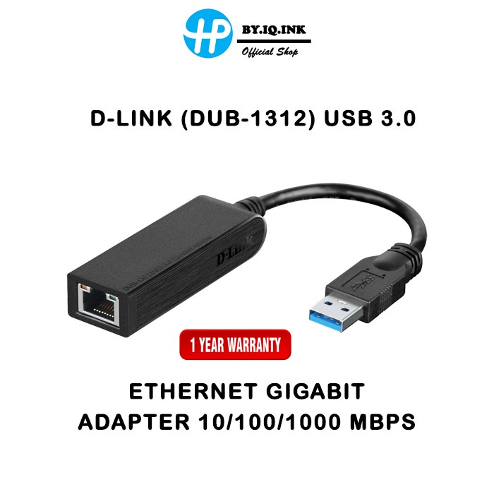 D-LINK DUB-1312 USB 3.0 Gigabit Ethernet Adapter USB TO LAN By Speedcom
