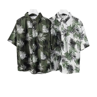โปรโมชั่น : 【KIN】เสื้อฮาวาย สำหรับผู้ชาย คุณภาพสูง