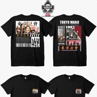 เสื้อยืดผ้าฝ้ายพิมพ์ลายแฟชั่น เสื้อยืด พิมพ์ลายอนิเมะ TOKYO REVENGERS MANJI TOMAN GANG สําหรับผู้ชาย