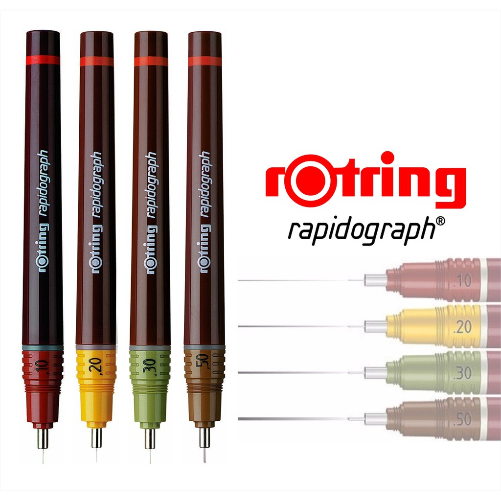 ปากกาเขียนแบบ rOtring Isograph (มี 4 ขนาด)