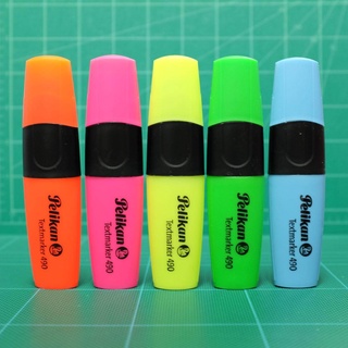 ปากกาเน้นข้อความ ไฮไลท์ สะท้อนแสง พีลีแกน Pelikan Textmarker 490 (1ชุด / 5ด้าม / 5สี)