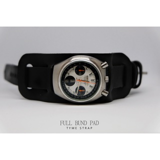 สายนาฬิกาหนังแท้ Full Bund pad สำหรับใส่ 18mm 20mm สีfewatch strap สายนาฬิกา พร้อมบัคเคิล