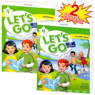 Lets Go Level B1-6: Workbook+Student Book+audio+video( 5th Edition ）หนังสือภาษาอังกฤษสําหรับเด็ก 2ชุด