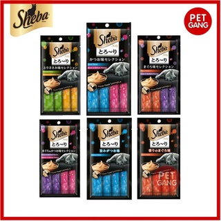 Sheba (ชีบา) แบบซอง ขนมแมวเลีย เมลตี้ ขนาด 12 กรัม จำนวน 4 หลอด