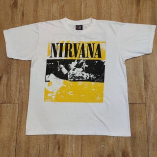 เสื้อยืดผ้าฝ้าย NIRVANA SUB POP ลายเสื้อวง ลายเสื้อทัวร์ เสื้อวงร็อค วงเนอร์วานา