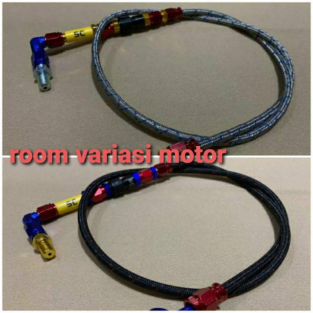 ท่อเบรคหน้า PSI FIBER SC 95CM NINJA CBR VISION TIGER ETC.