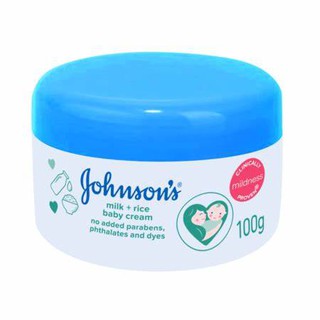 Johnsons Baby จอห์นสัน เบบี้ milk+rice cream cream 100g