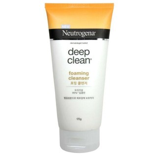 Neutrogena Deep Clean Cushion Foaming Cleanser 175ml. คุชชั่น โฟมมิ่ง คลีนเซอร์ โฟมล้างหน้า (หลอดจัมโบ้)