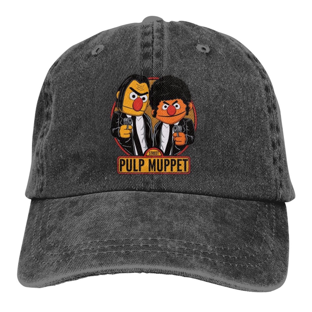 Muppet Bert Ernie Pulp Muppet Trend Printing Series หมวก Snapback