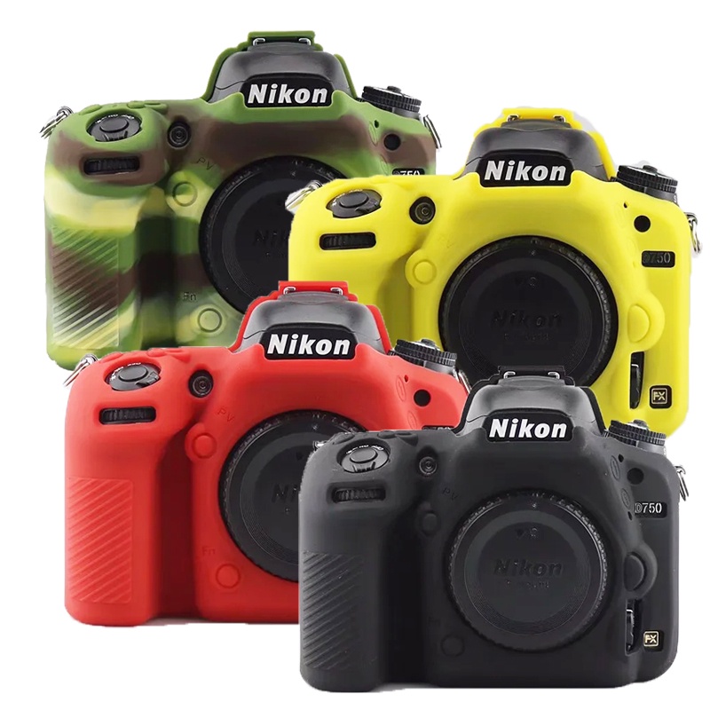 Nikon D750 เคสซิลิโคนผิวเคสกล้องตัวป้องกันสําหรับ Nikon D750