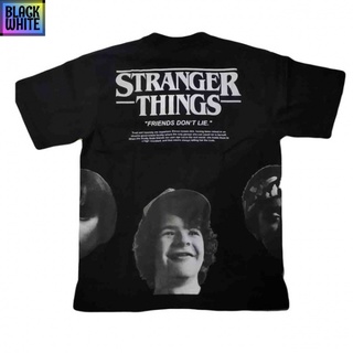 BWCB เสื้อยืด stranger things Friends Don’t Lie เสื้อยืด stranger things เสื้อสตรีท unisex เสื้อยืดเท่ห์ oversize