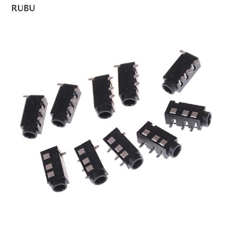 Rubu แจ็คเชื่อมต่อหูฟัง PCB ตัวเมีย PJ-320D 4 Pins SMD 3.5 มม. 10 ชิ้น