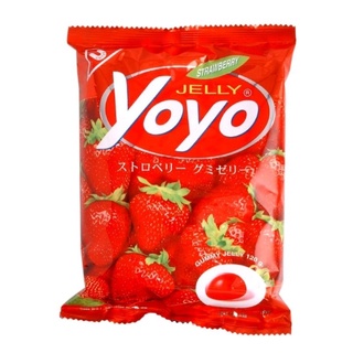 โยโย่ เยลลี่รสสตรอเบอร์รี่ ดึ๋งๆ Yoyo Strawberry Gummy Jelly 80g.