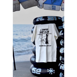 Streetwear- Surf Club (Oversized graphics tees) เสื้อยืด oversize เสื้อยืดคอกลม สกรีนลายออริจินอล ผ้าคอตตอนแท้ 100%