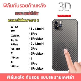 ฟิล์มหลังลายเคฟล่า สำหรับ ไอโฟน iPHONE13,13PRO,13PROMAX / iPHONE 12,12PRO,12PROMAX/11,11PRO,11PROMAX,SE3  017