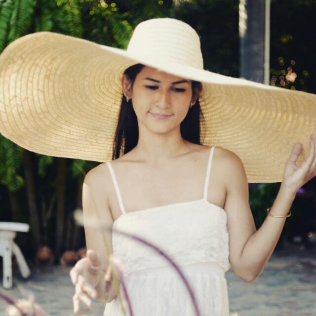 หมวกสานปีกกว้าง10-12นิ้ว