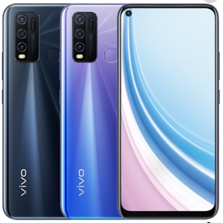 โทรศัพท์รุ่น vivo Y50 - สี เทาและดำ