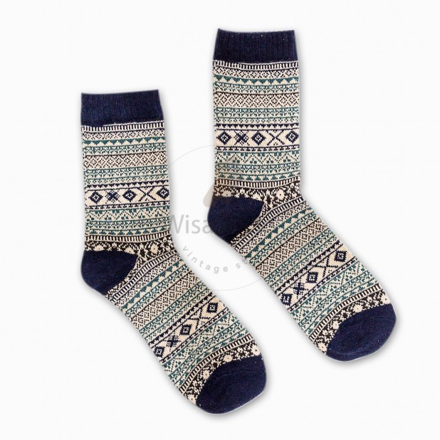 ถุงเท้าโบฮีเมียน Bohemian ถุงเท้าวินเทจ SV3004