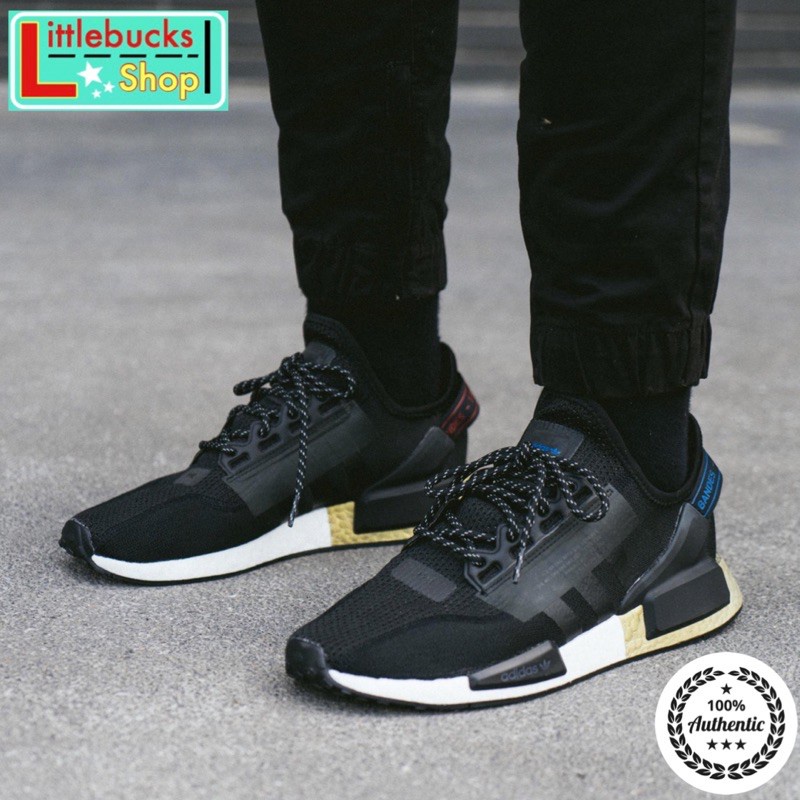 SE Adidas NMD_R1.V2 สีดำ ของแท้ 💯 รองเท้าผ้าใบ sneakers (FW5327)