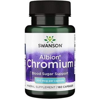 Swanson Ultra Albion Chelated Chromium 200 mcg 180 แคปซูล โครเมียม