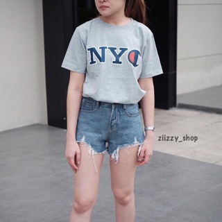 เสื้อยืด New Champion NYC ผ้า cotton 100%