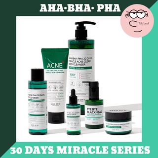 [SOME BY MI] 30DAYS Miracle Series | Somebymi AHA BHA PHA คลีนเซอร์โฟมล้างร่างกาย โฟมล้างสิวหัวดํา คลีนเซอร์ ครีมทาหน้า เซรั่ม