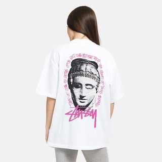 เสื้อยืดแขนสั้น คอกลม พิมพ์ลาย Stussy ทรงหลวม สไตล์ยุโรป และอเมริกา แฟชั่นฤดูร้อน สําหรับผู้ชาย และผู้หญิงยืด.สบาย.รัก