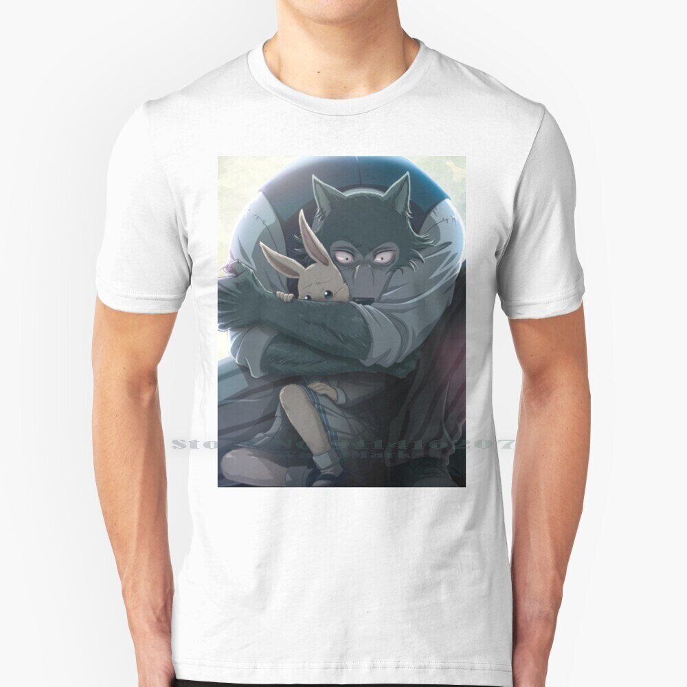 Beastars T เสื้อ 100% ผ้าฝ้ายแท้ Beastars อะนิเมะมังงะสัตว์ Action Shounen Anthrophic Moon Wolf กระต
