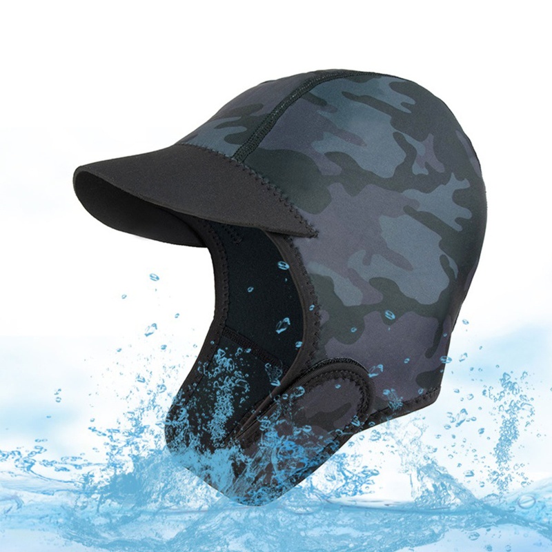 Neoprene Scuba Diving Hood 2mm Wetsuit Hood Swim with Chin Strap