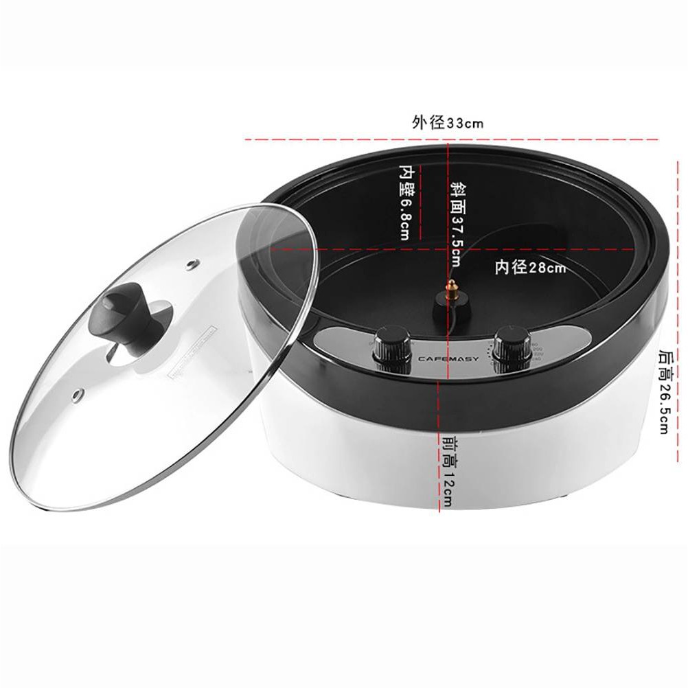 เครื่องคั่วเมล็ดกาแฟ เครื่องคั่วไฟฟ้า​ คั่วเมล็ดกาแฟ, คั่วธัญพืช, ถั่วลิสง, งา, ใบชา1800W