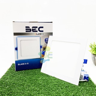 BEC Downlight LED Slim ชนิดฝังฝ้า หน้าเหลี่ยม  แสงวอร์มไวท์/แสงขาว