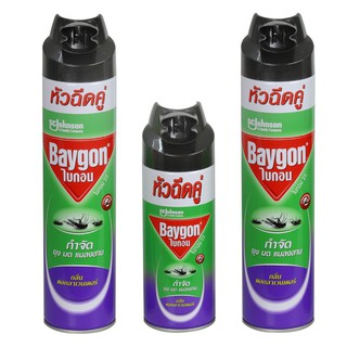 สเปรย์กำจัดแมลง BAYGON 600 มล. แพ็ค 2 แถม 1 (300มล.) ลาเวนเดอร์  SPRAY INSECT KILLER BAYGON 600mlx2 FREE 300ML LAVENDER