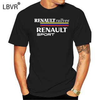 ใหม่ Renault Sport Renault Rallyes เสื้อยืดลําลอง สําหรับผู้ชาย ผ้าฝ้าย แขนสั้น พิมพ์ลาย Renault RallyesS-5XL