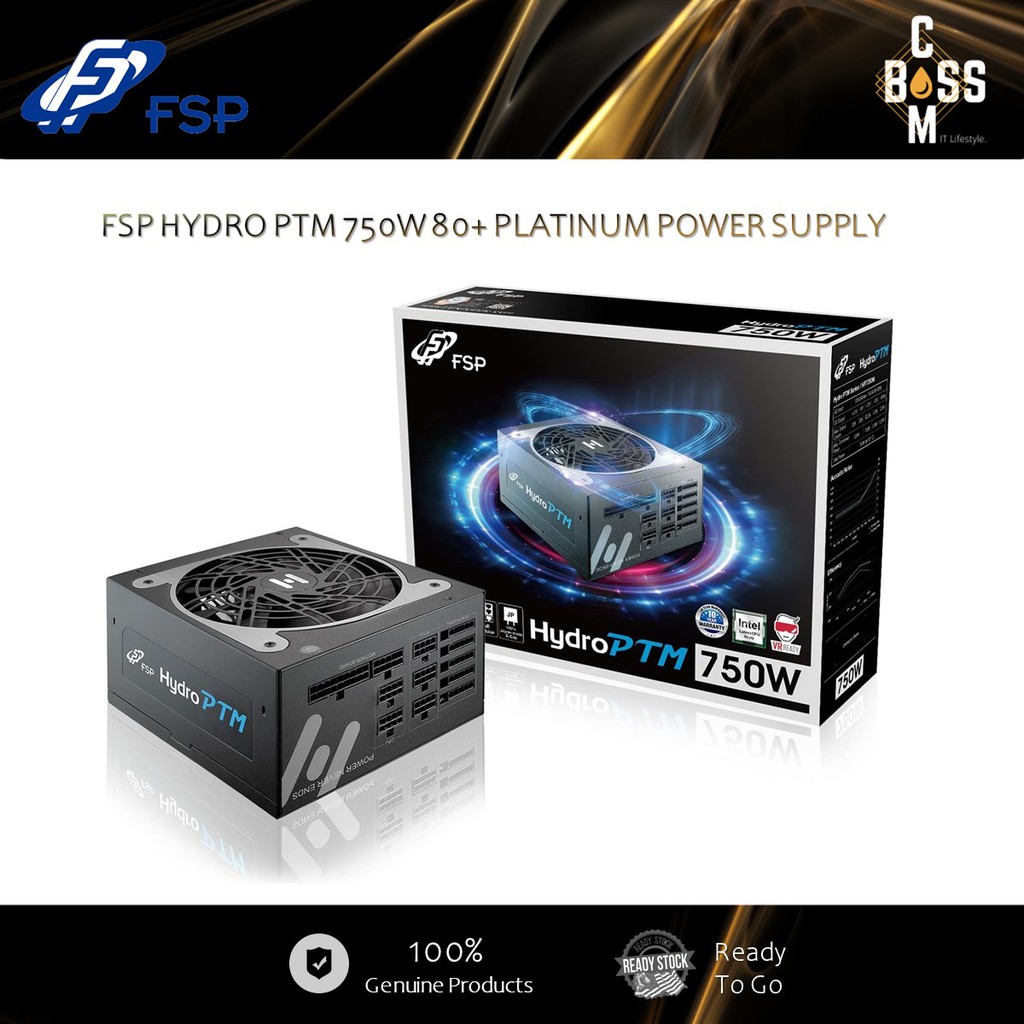 FSP HYDRO PTM 750W 80+ PLATINUM POWER SUPPLY (FSP-HPT750M-N)