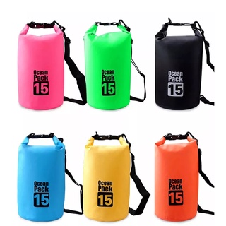 Ocean Pack 15L 6colors กระเป๋ากันน้ำขนาด15ลิตร มี6สีให้เลือก Ocean Pack 15L waterproof bag (with 6 colors for choosing)