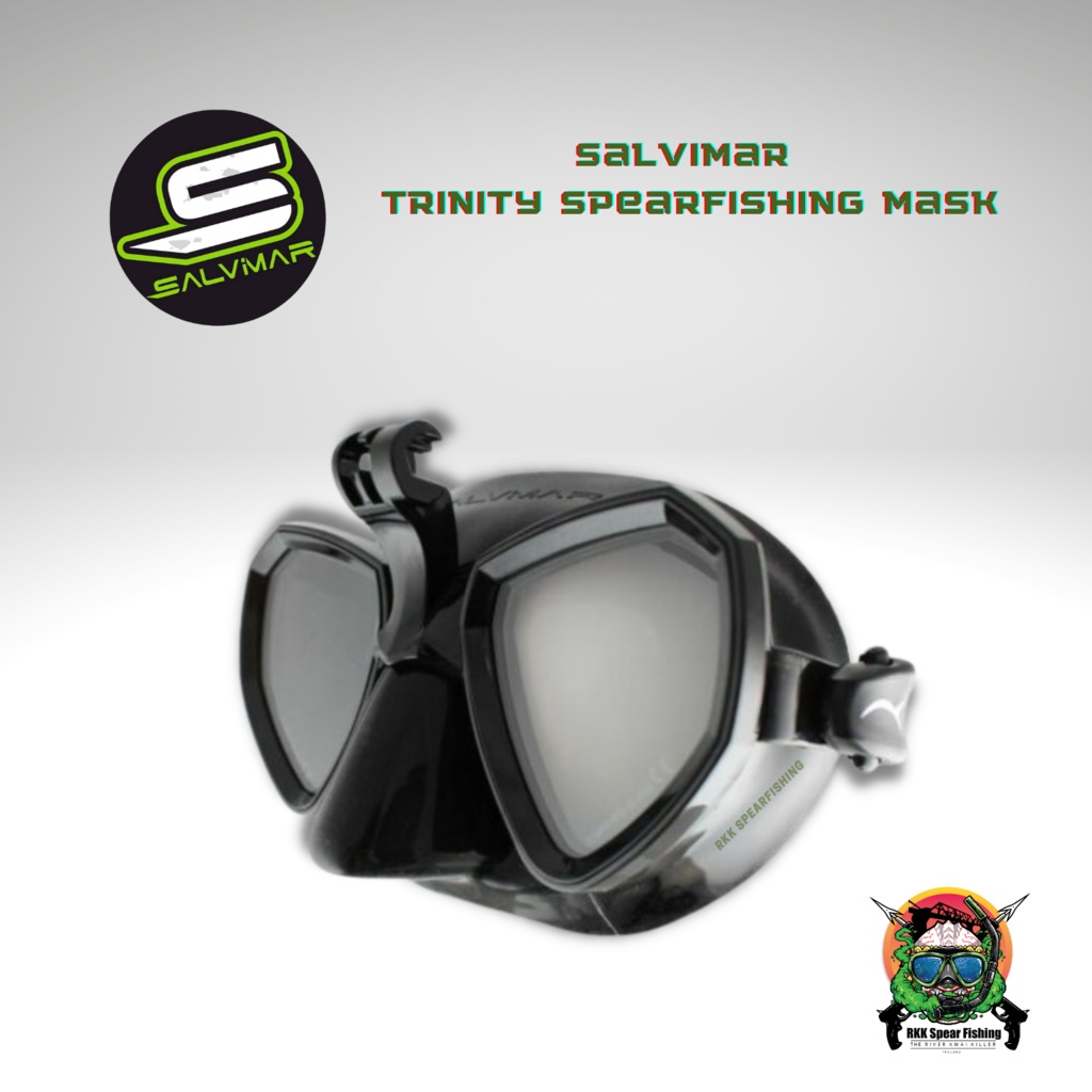 หน้ากากดำน้ำ Salvimar Trinity Spearfishing Mask พร้อมขาติดกล้อง