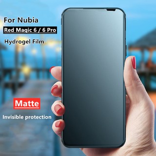 Matte Frosted Filmฟิล์มไฮโดรเจล เหมาะสำรับ Nubia Red Magic 6 / Nubia Red Magic 6 Pro ฟิล์มนุ่มใหม่ คุณภาพสูง อุปกรณ์กันรอยหน้าจอ