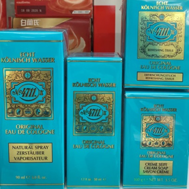 โคโลญจน์ Eau de cologne 4711(ของแท้100% จากเยอรมัน)ตั้งแต่ 50 มล., 90 มล.(หัวสเปรย์), สบู่ และผ้าเย็