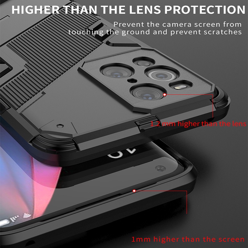 Oppo Find X5 Pro X5 Lite X3 Neo Ultra เคสไฮบริด ป้องกันการกระแทก เคสโทรศัพท์ กันกระแทก - รูปที่ 2