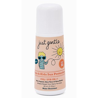 Just Gentle Baby &amp; Kids Sun Protect UVA/UVB PA++ ครีมปกป้องผิวจากแสงแดด เอสพีเอฟ 50 พีเอ++