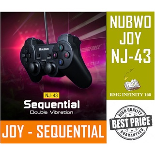 JOY- NJ-43  NUBWO Gaming Joy Controller  สำหรับคอมพิวเตอร์ - สีดำ - บรอนด์ รับประกันคุณภาพศูนย์ไทย