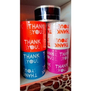 (ราคา2ม้วน) เทปThank you เทปขอบคุณน่ารักน่าใช้