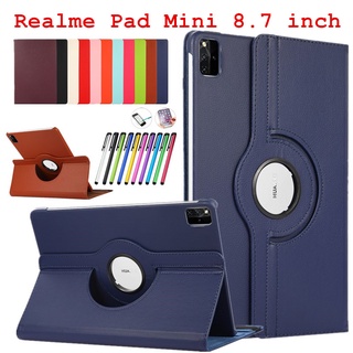 เคสหนัง กันกระแทก หมุนได้ 360 องศา พร้อมขาตั้ง สําหรับ Realme Pad Mini 8.7 นิ้ว